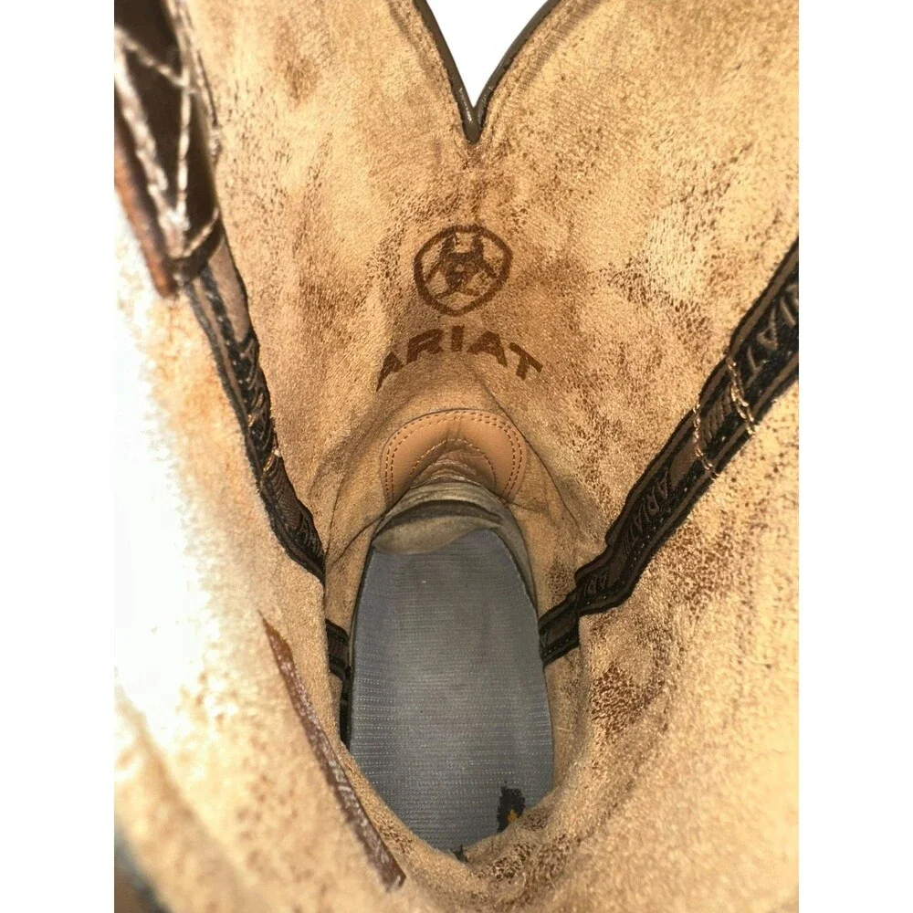 Ariat Men's Hybrid Ranchwork Western Boots Style 10042394 Size 12 D Distressed